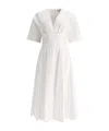 Alaïa Alaia Cotton Midi Dress Women In White
