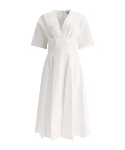 ALAÏA ALAÏA A-LINE PLEATED DRESS