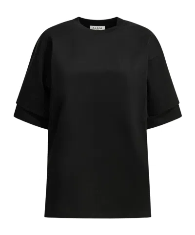 Alaïa Short-sleeved T-shirt In Black