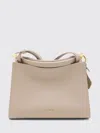 Alaïa Beige Leather Small Square Crossbody Bag In Brown