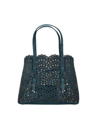 Alaïa Shoulder Bag "mina 25 In Blue