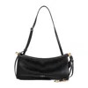 Alaïa Le Click Small Shoulder Bag In Glossy Leather In Black