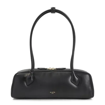 Alaïa Medium Rectangular Shoulder Bag Double Handles In Black