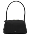 Alaïa Le Bouledogue Bowling Shoulder Bag In Nubuck Leather In Black