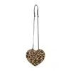 Alaïa Le Coeur Leopard Shoulder Bag Women In Animal Print