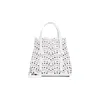 Alaïa Alaia White Mina Laser-cut Leather Top-handle Bag