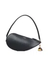 Alaïa Leather Le Demi-coeur Shoulder Bag In Black