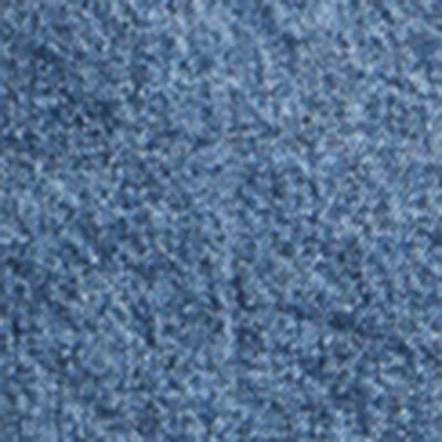 Alaïa Side-split Petal Round Jeans In Blue