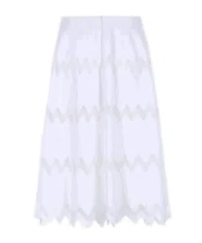 Alaïa Silhouette Skirt In White