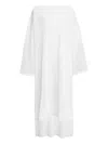 Alaïa Alaia White Caftan With Side Openings In White