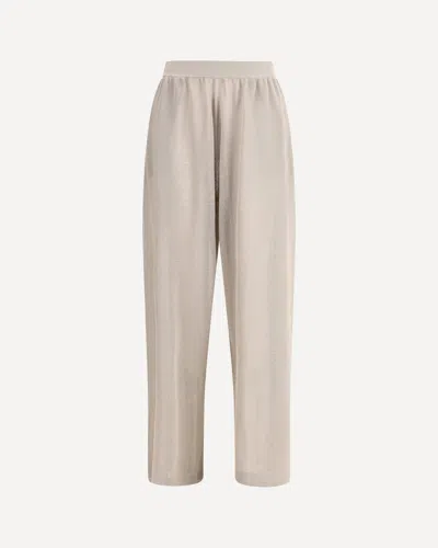 ALAÏA SILK AND LINEN PANTS