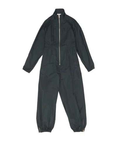 Alaïa Silk-blend Jumpsuit In Green