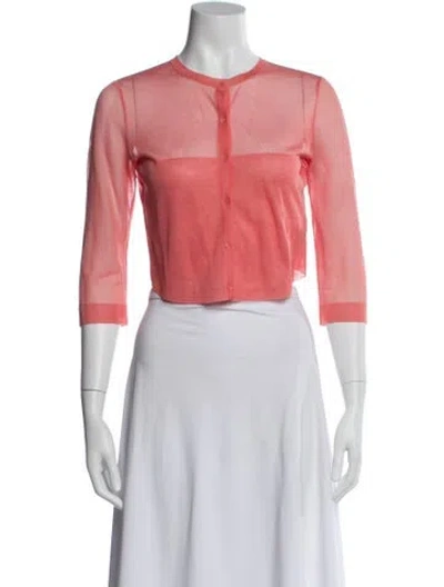 Pre-owned Alaïa Silk Bolero In Pink