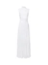 Alaïa Silk Knit Dress With Cut-out In White