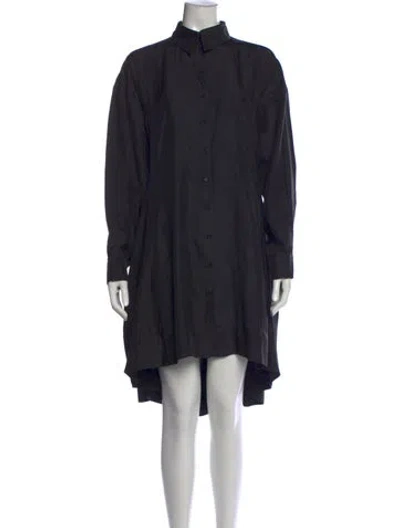 Pre-owned Alaïa Silk Long Dress In Black