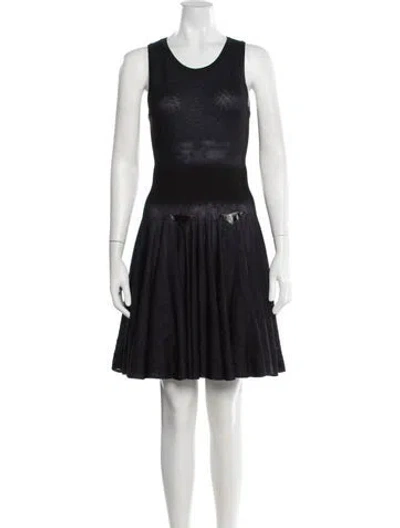 Pre-owned Alaïa Silk Mini Dress In Multi