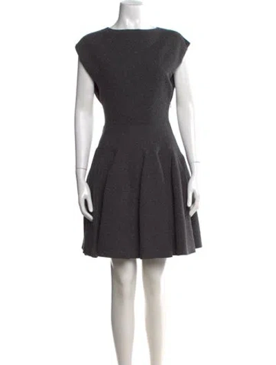 Pre-owned Alaïa Silk Mini Dress W/ Tags In Gray