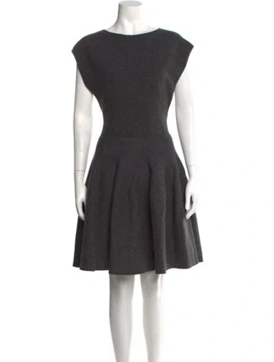 Pre-owned Alaïa Silk Mini Dress W/ Tags In Gray