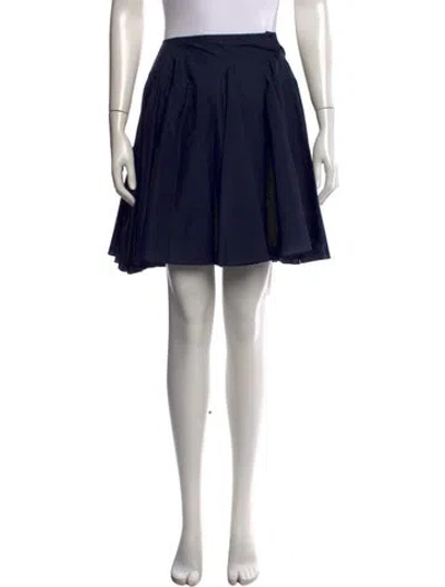 Pre-owned Alaïa Silk Mini Skirt In Black