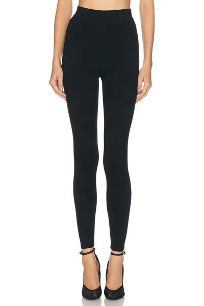 Alaïa Silk Viscose Blend Legging In Black
