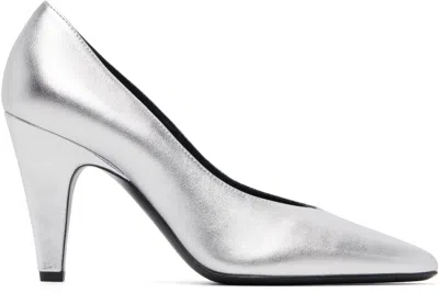 Alaïa Silver Cone Heels