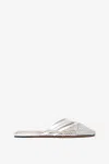 Alaïa Silver Mesh Mule Flats