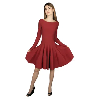 Pre-owned Alaïa Skater Dress In Brown