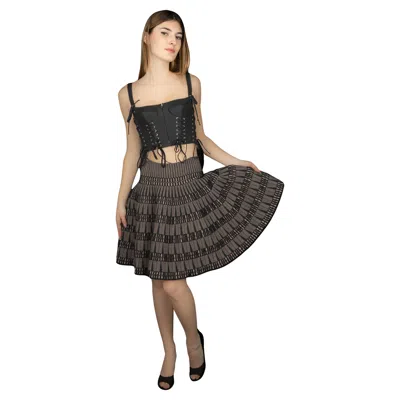 Pre-owned Alaïa Skater Skirt In Black