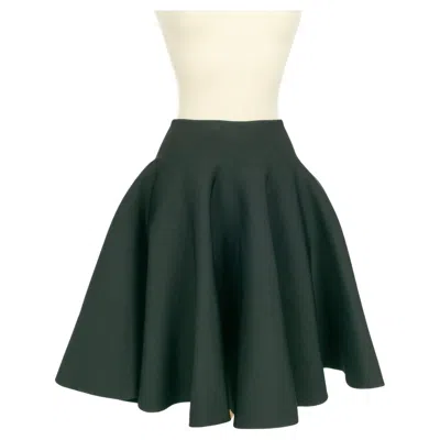 Pre-owned Alaïa Skater Skirt In Black