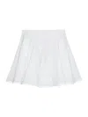 Alaïa White Fine Knit Skater Mini Skirt In White