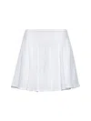 Alaïa Women White Fine Knit Skater Mini Skirt In White