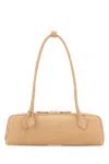 Alaïa Alaia Skin Pink Suede Medium Le Teckel Shoulder Bag In Pink