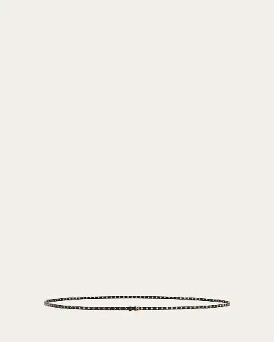Alaïa Skinny Grommet Leather Belt In Noir