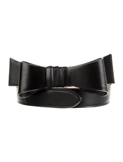 Pre-owned Alaïa Skinny Leather Waist Belt In Black