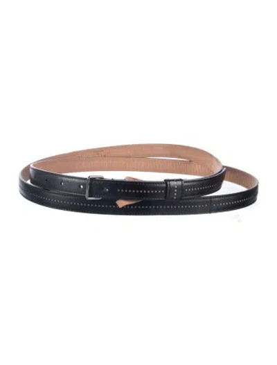 Pre-owned Alaïa Skinny Leather Waist Belt In Black