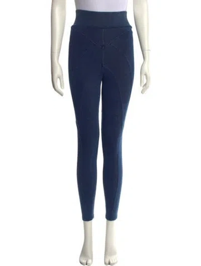 Pre-owned Alaïa Skinny Leg Pants In Blue