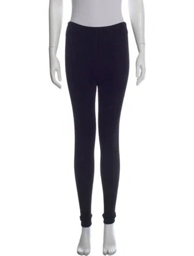 Pre-owned Alaïa Skinny Leg Pants In Blue