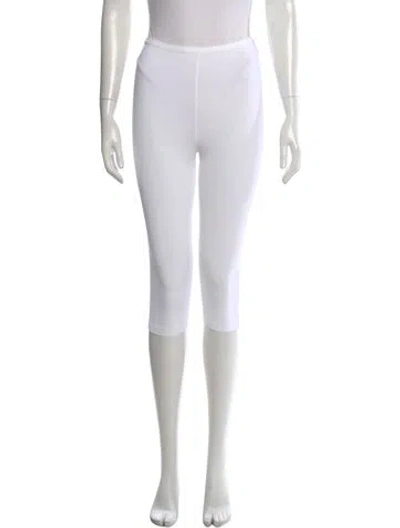 Pre-owned Alaïa Skinny Leg Pants In White