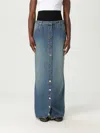 ALAÏA SKIRT ALAÏA WOMAN COLOR BLUE,G69289009