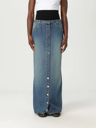 Alaïa Skirt  Woman Color Blue