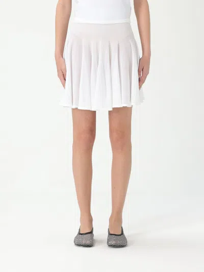 ALAÏA SKIRT ALAÏA WOMAN COLOR WHITE,G69261001