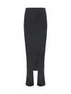 Alaïa Velvet Skirt Pants In Navy
