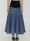 ALAÏA SKIRT WITH KNIT BAND