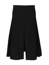 Alaïa Skirt With Slit Skirts Black In Multi
