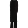 Alaïa Skirt Pant In Noir Alaia