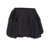 Alaïa Balloon Fit Skirt With Gathered Accents In Black