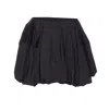 Alaïa Balloon Fit Skirt With Gathered Accents In Black