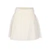 Alaïa Alaia Women Linen And Cotton Skirt In Nude