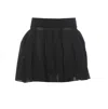 Alaïa Full Skirt With Pleated High Waist In Black