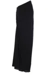 Alaïa Gathered Maxi Skirt In Black